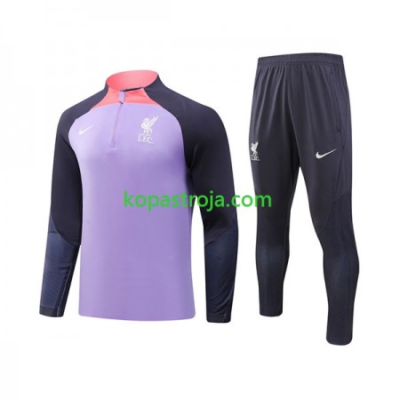 Liverpool Tränings Sweatshirtställ Lila 2023/24